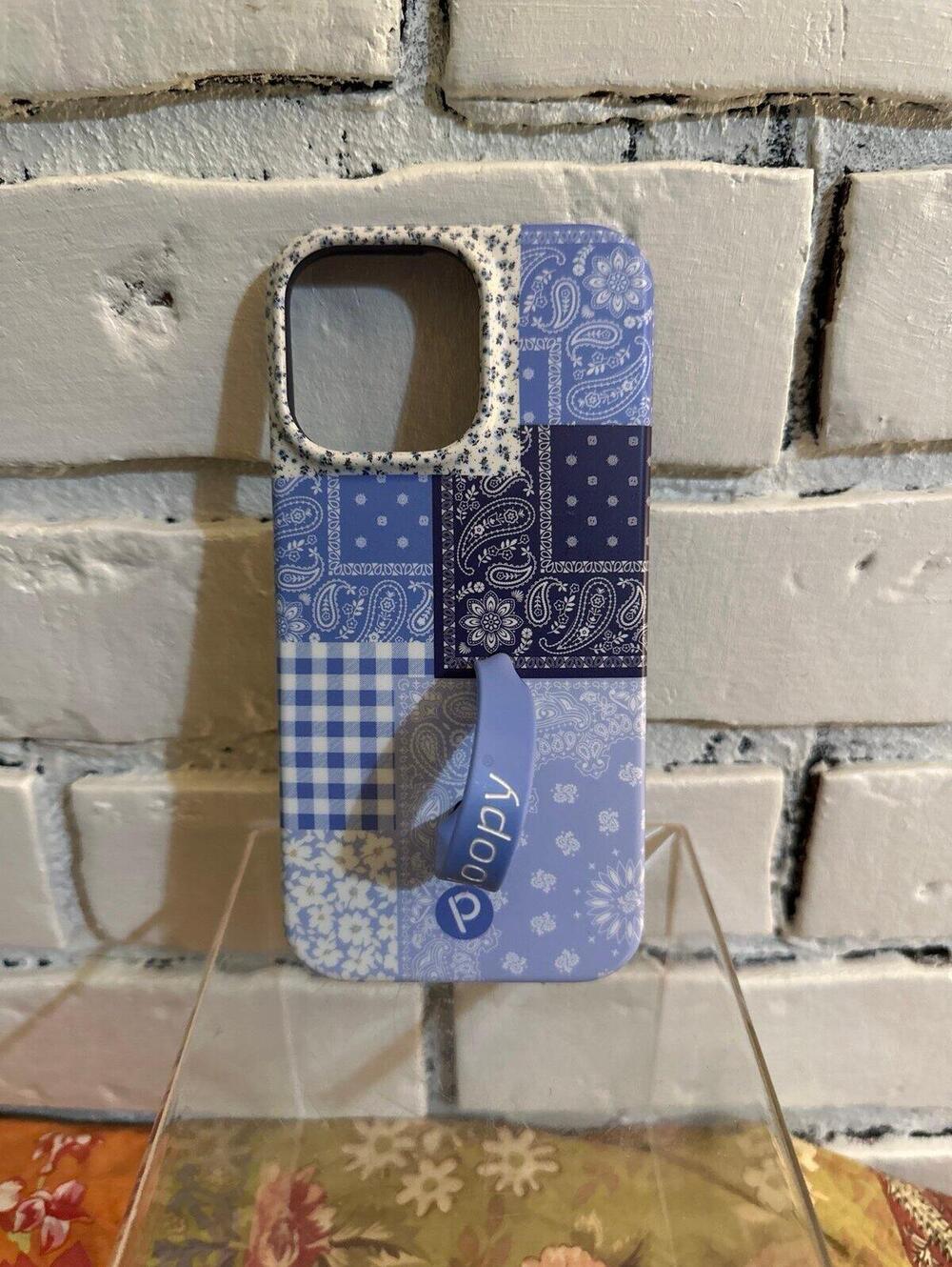 iPhone 14 Pro Max Loopy Case Bandana Blues
